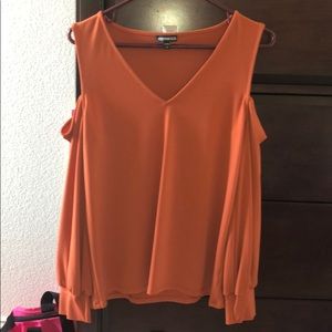 Burnt orange long sleeve top